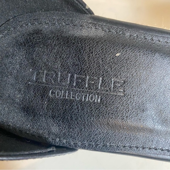 TRUFFLE COLLECTION Platform Wide Ankle Strap Faux Leather Sandals Size 9 to 9.5 - Picture 8 of 12